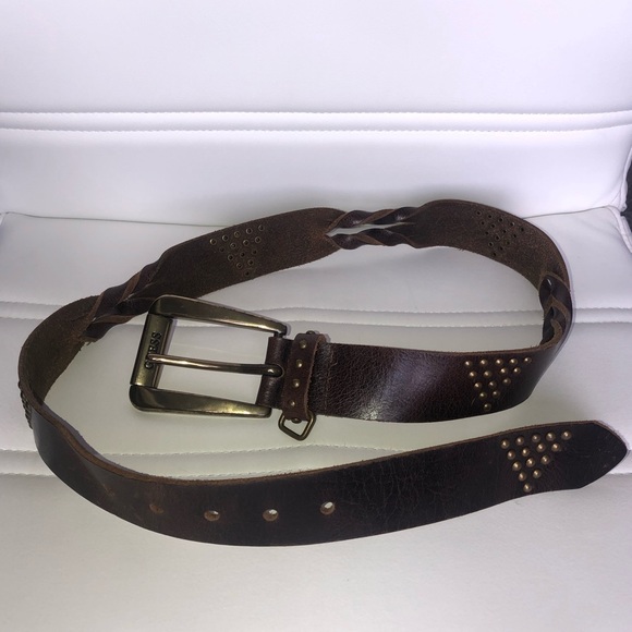 Guess Vintage Genuine Leather Belt, Size Small - Picture 2 of 5